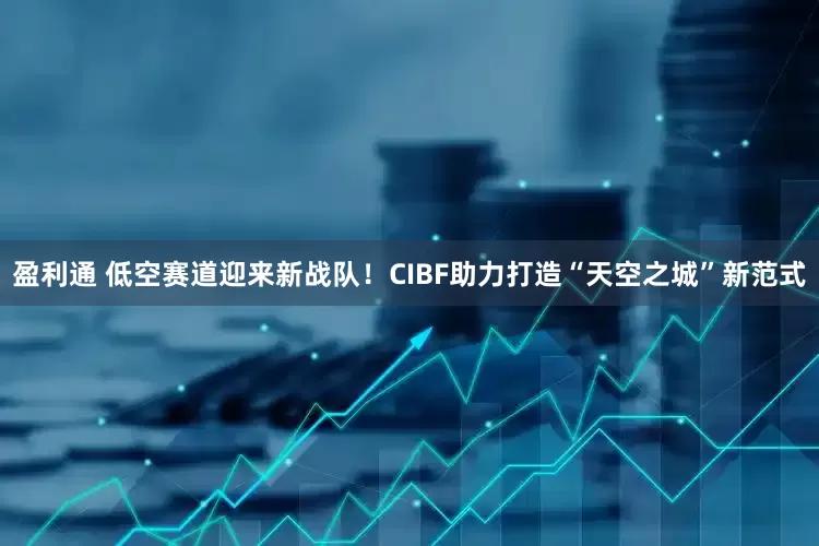 盈利通 低空赛道迎来新战队！CIBF助力打造“天空之城”新范式