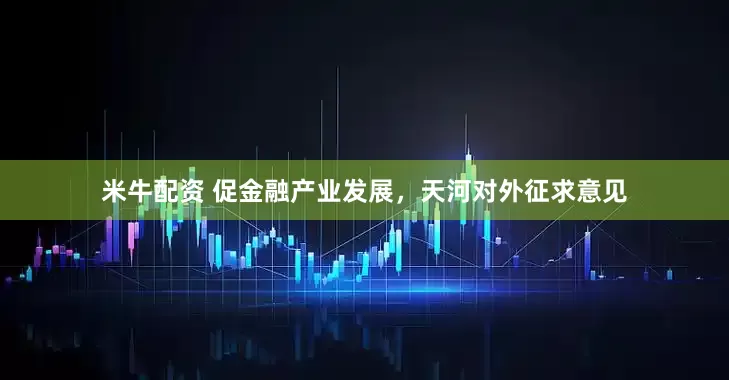 米牛配资 促金融产业发展，天河对外征求意见